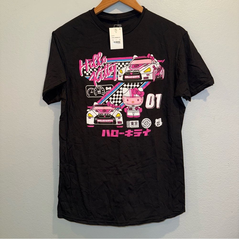 Hello Kitty Black Graphic Tee size medium